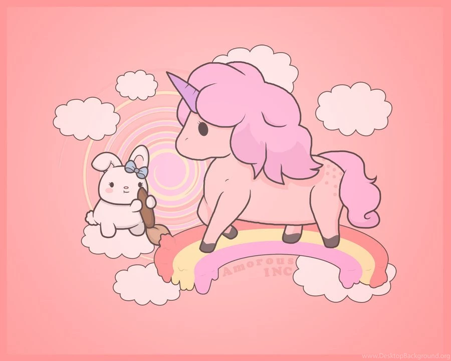 Jestingstock.com Cute Unicorn Rainbow Wallpapers