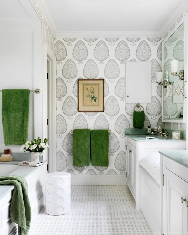 18 Gorgeous Ways To Use Wallpapers In Your Bathroom