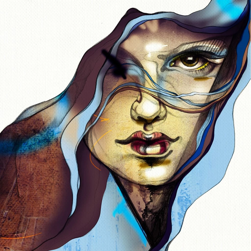 Water Color Painting Girl iPad Wallpapers Download