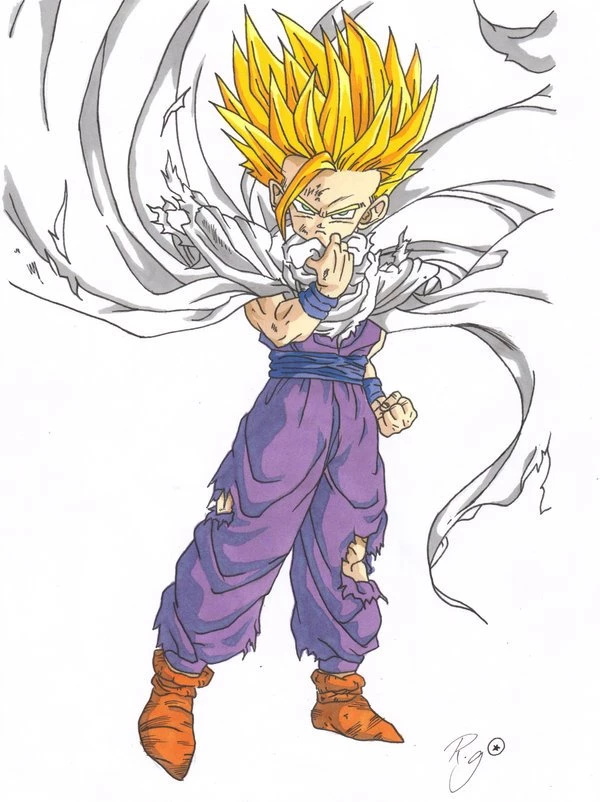 Super Saiyan 2 Gohan By Rubikins On DeviantArt