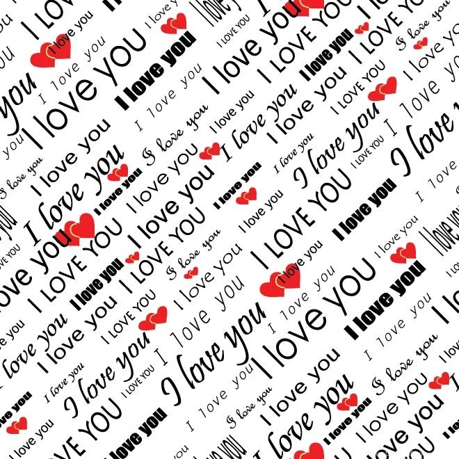 I Love You Heart Shape Valentine Day Vector Wallpapers