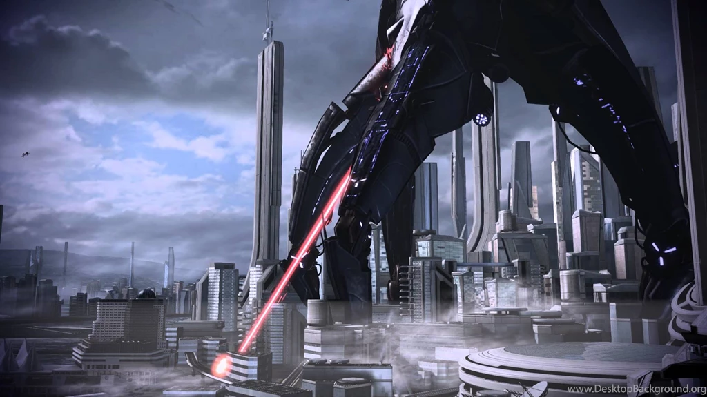 Mass Effect 3 Earth Vancouver Reaper Dreamscene Video Wallpapers ...