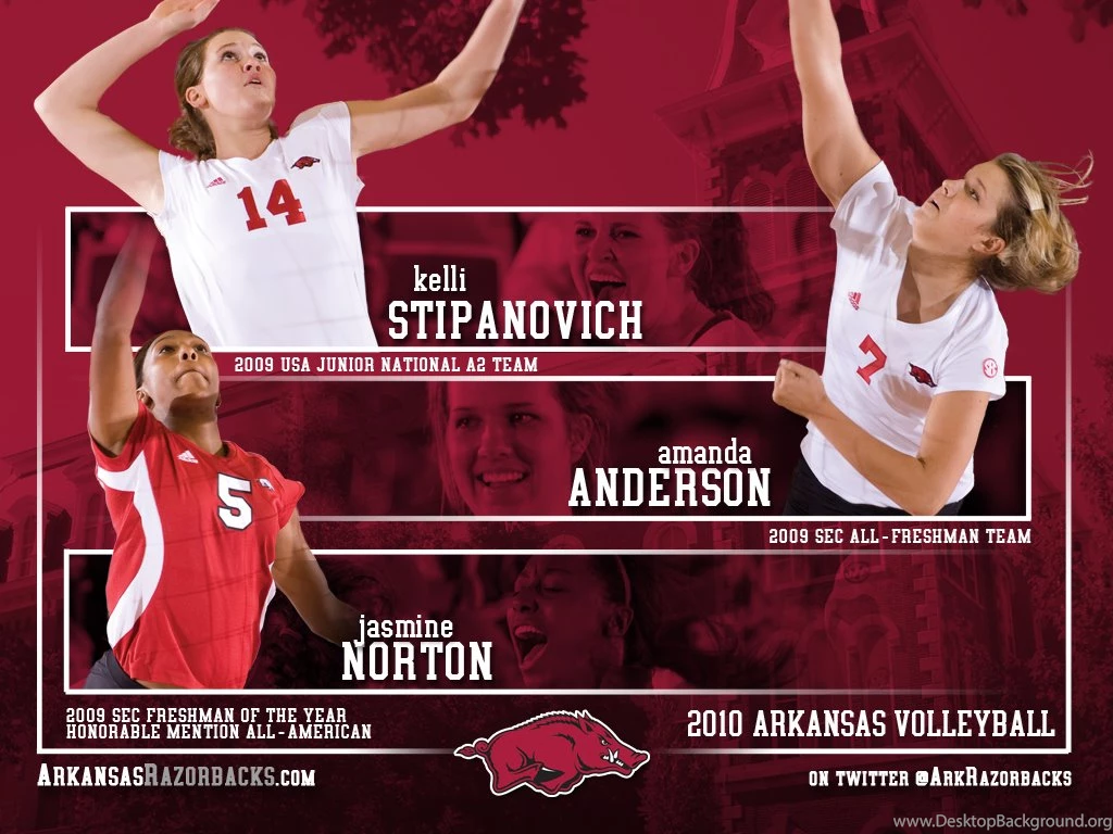 Wallpapers Volleyball For Season University Of Arkansas 1024x768 ...