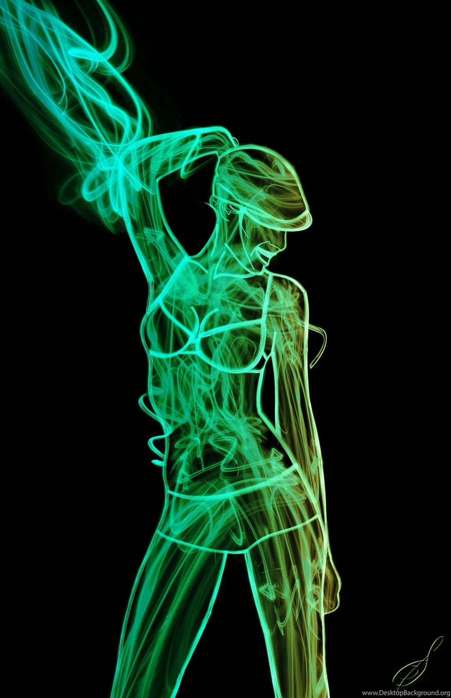 Neon Girl By Mustangrhcp On DeviantArt