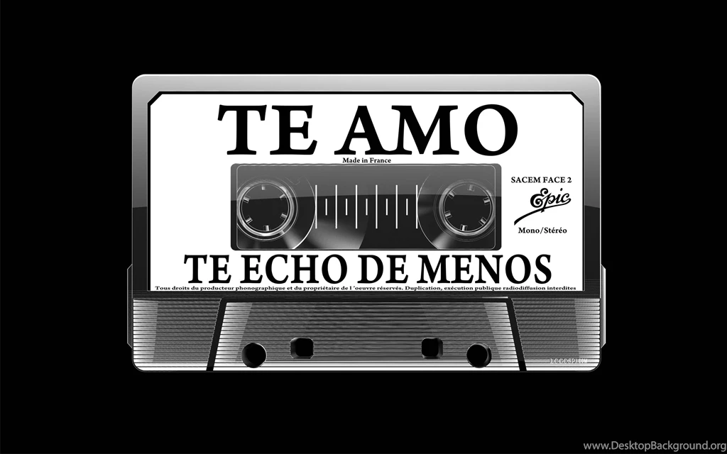 TE AMO , TE ECHO DE MENOS Wallpapers