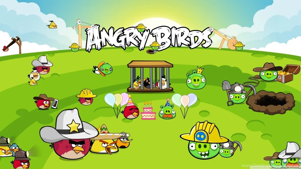 Angry Birds Best Party HD Desktop Wallpapers : High Definition : Mobile