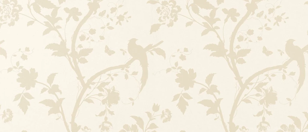 Gardens Wallpaper: Oriental Garden Gold Off White Floral Wallpapers ...