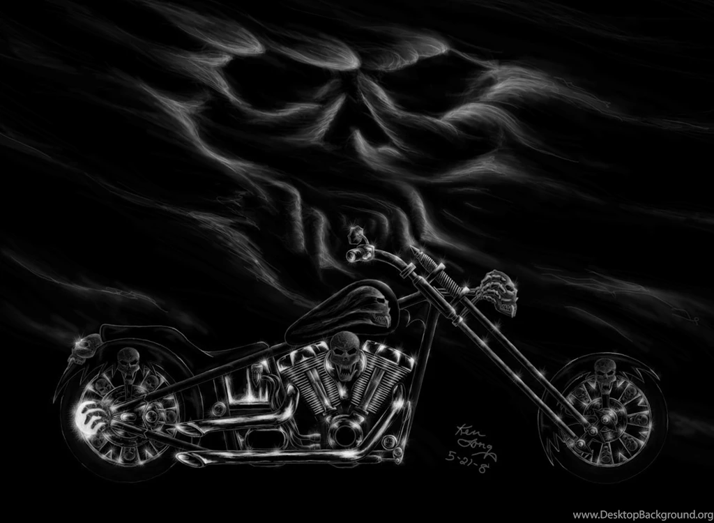 Skull Harley 2 Large By Mongloid On DeviantArt