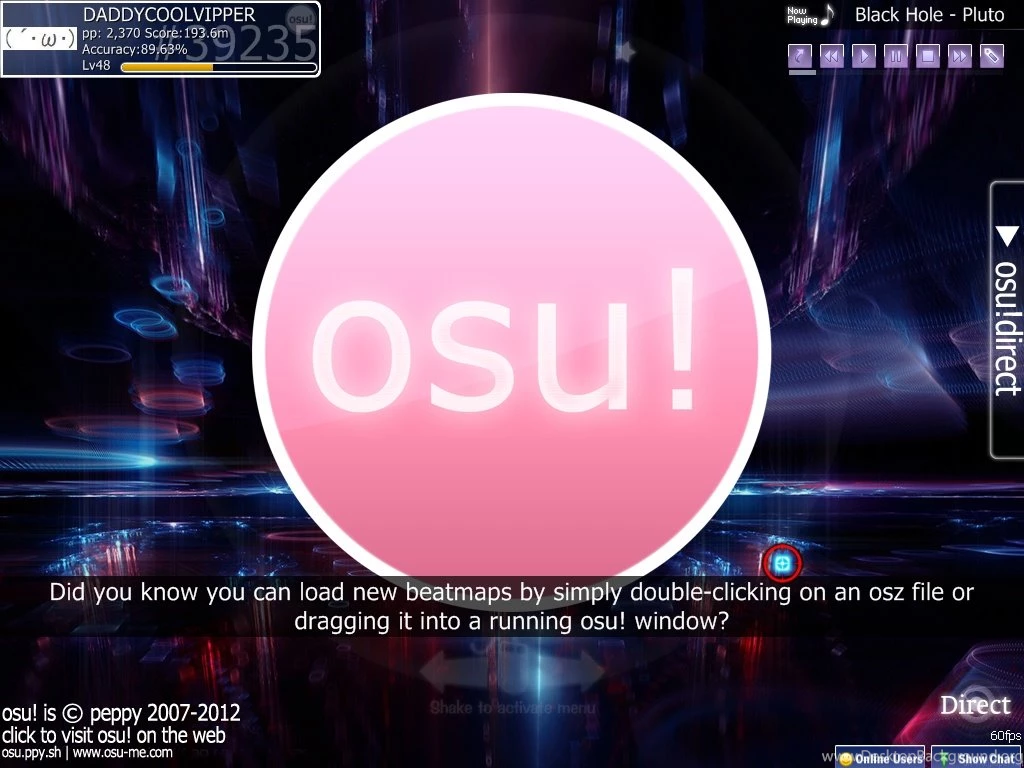 Dynamic Backgrounds For The Osu! Main Menu