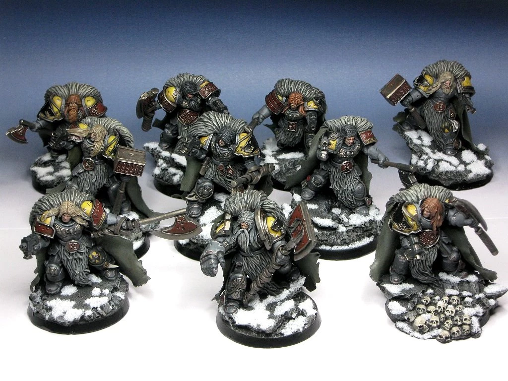 Commission] Scibor sculpt Space Wolves