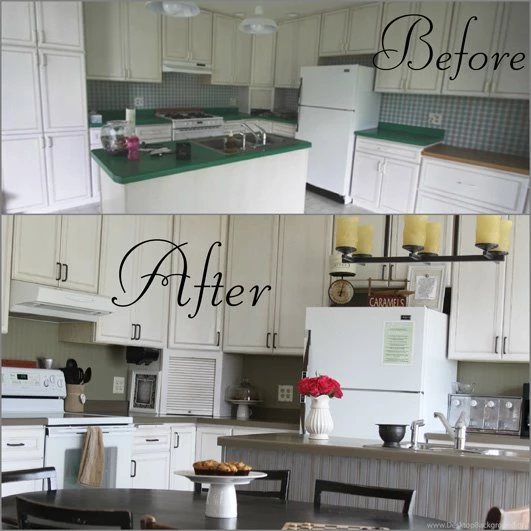 Kitchen Backsplash Using Beadboard Wallpaper Transform Your Home ...