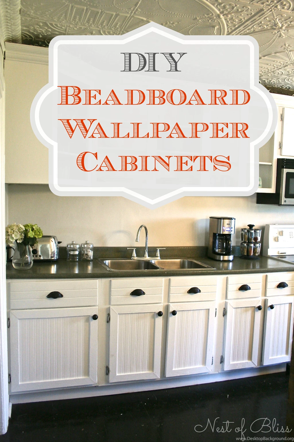 DIY Beadboard Wallpapers Cabinets Nest Of Bliss