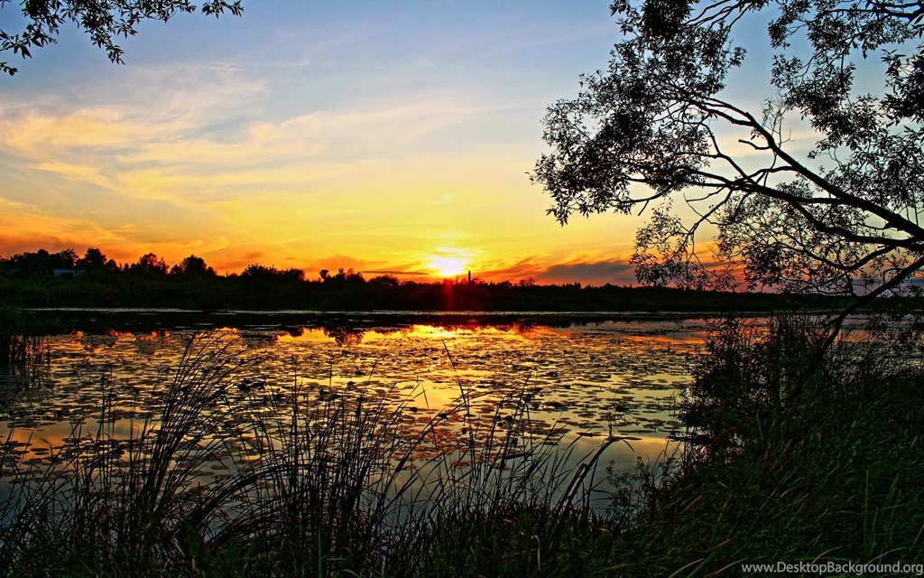 The Nature Scenery Of The Sunrise And Sunset Wallpapers