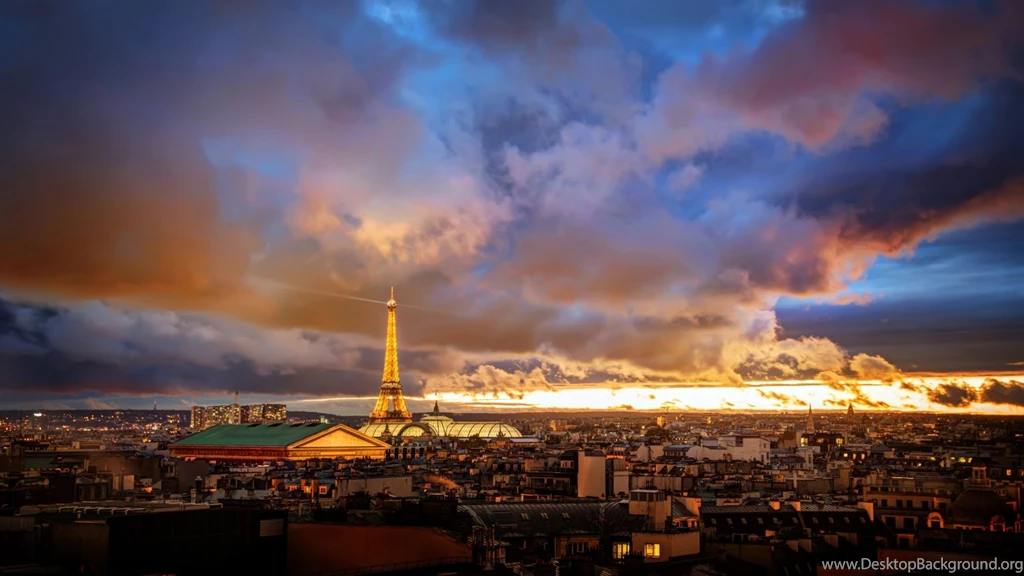 Download Wallpapers 3840x2160 France, Paris, Houses, Dal, Skyline ...