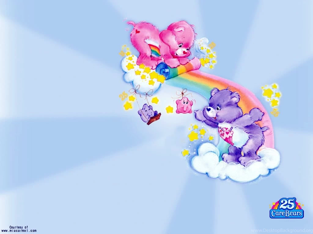 Wallpapers Rainbow Scenic Free Care Bears 1024x768