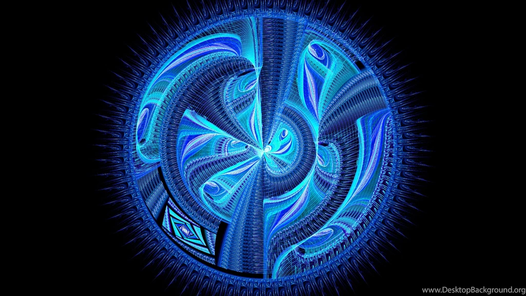 Download Wallpapers 3840x2160 Circle, Patterns, Blue, Lines 4K ...