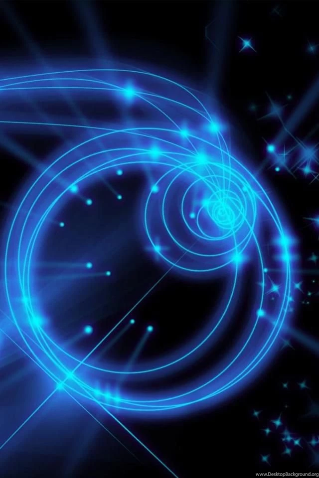 Hd Blue Circle Iphone 4 Wallpapers