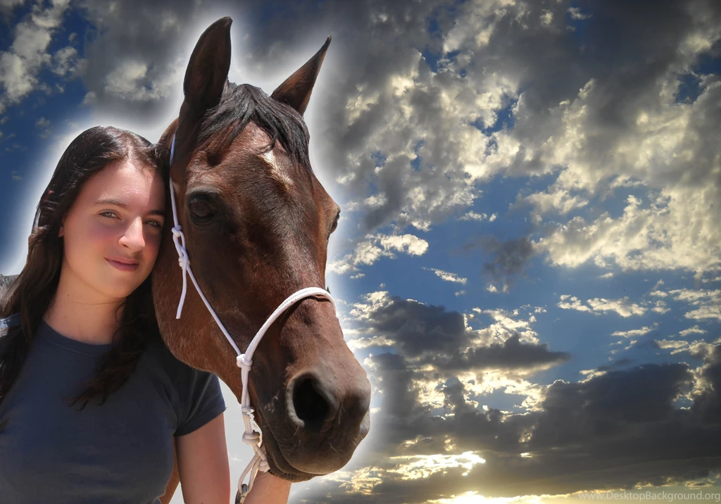Cowgirl Best Friend Beautiful Clouds Horse Years By Gone Psycho ...