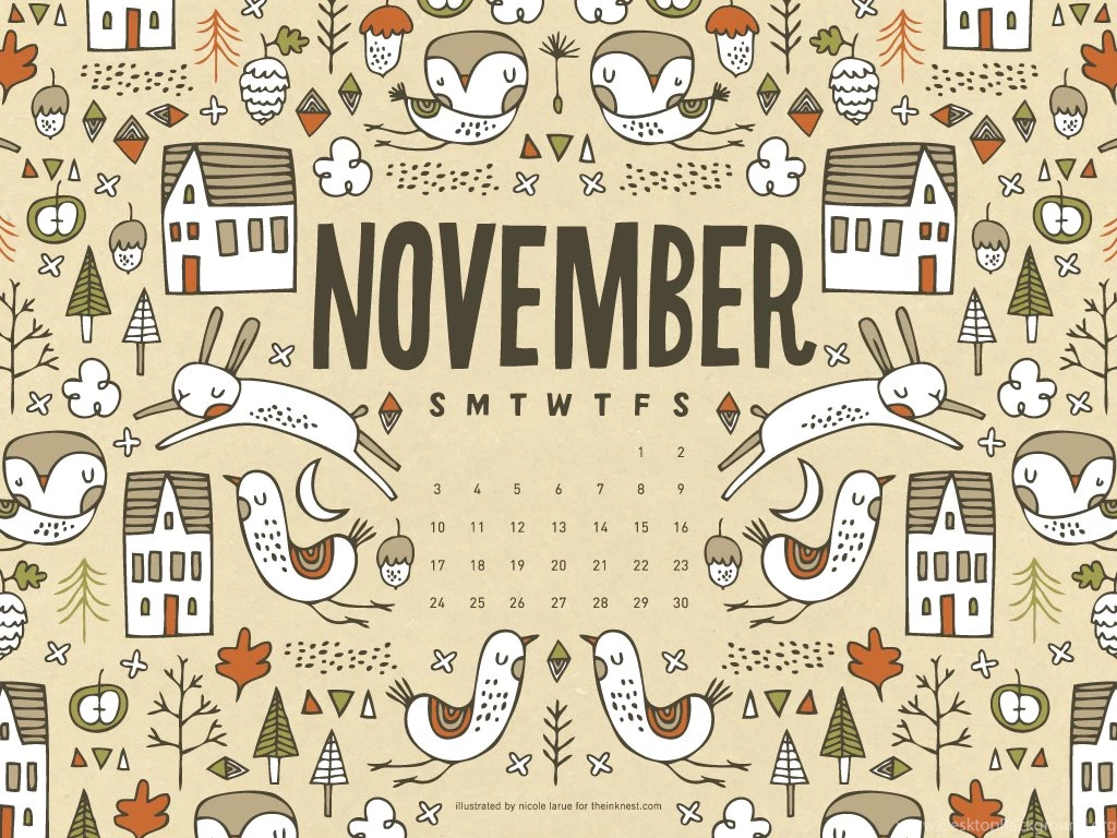Desktop Wallpapers Calendar – November 2013 The Ink Nest Blog