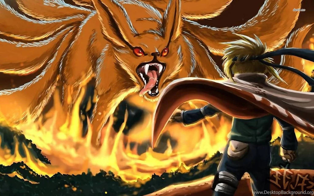 Kyuubi In Flames Naruto Wallpapers Anime Wallpapers