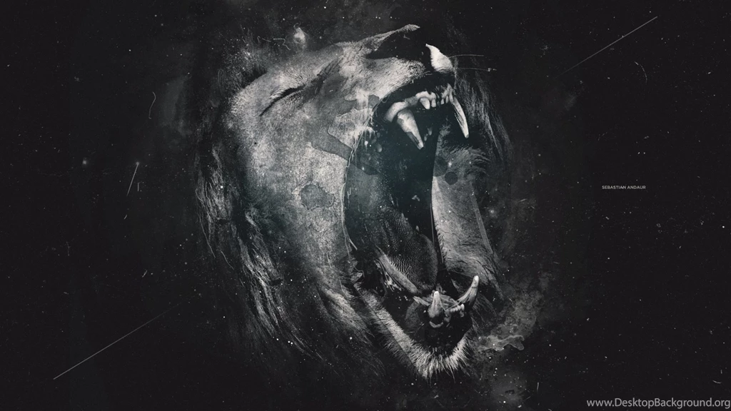 1920x1080 Lion Grayscale Art Wallpapers