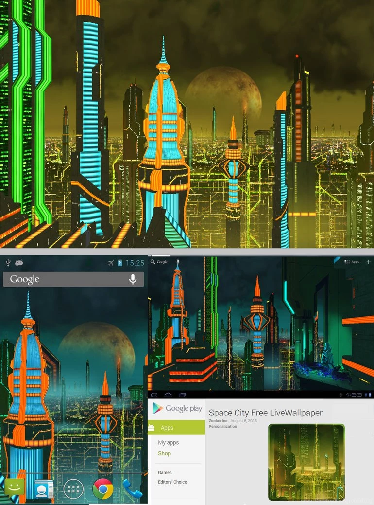 Space City Live WallPaper By Bdbros On DeviantArt