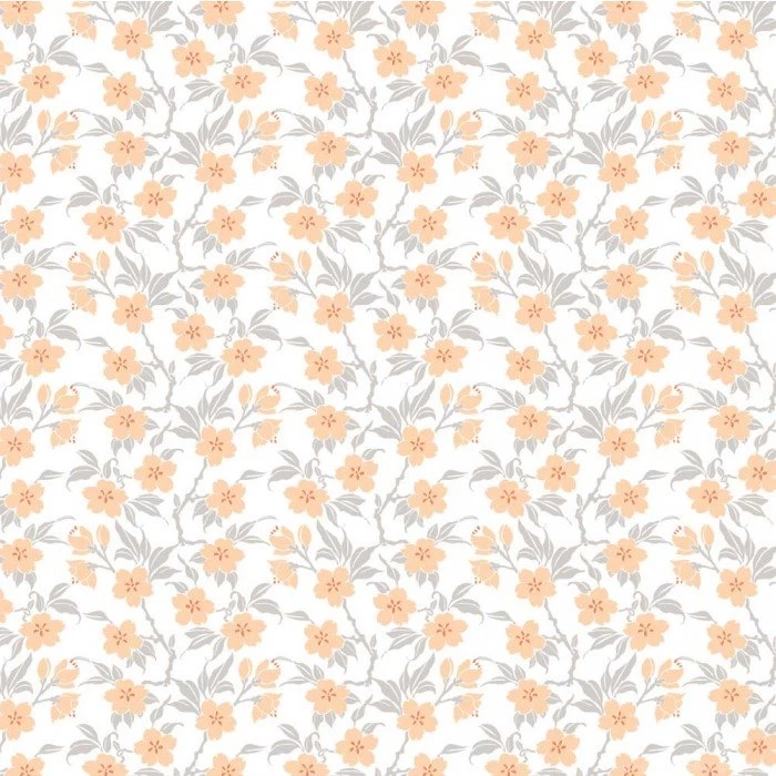 1:12 12th Scale Dolls House Miniature Yellow Floral Wallpapers ...