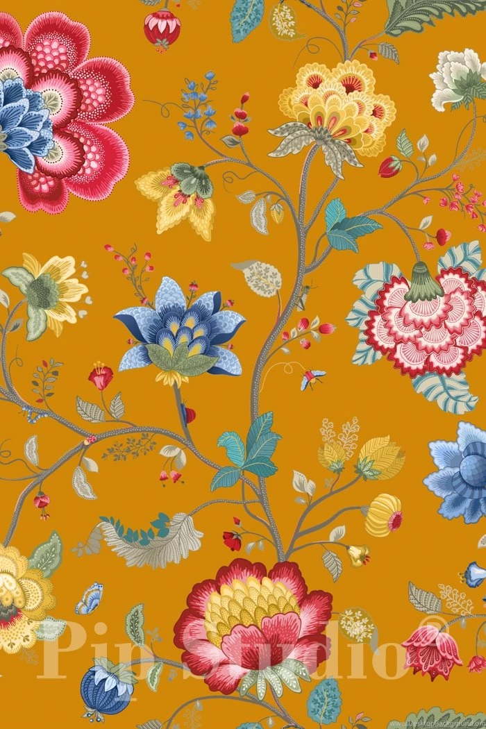 PiP Floral Fantasy Yellow Wallpapers