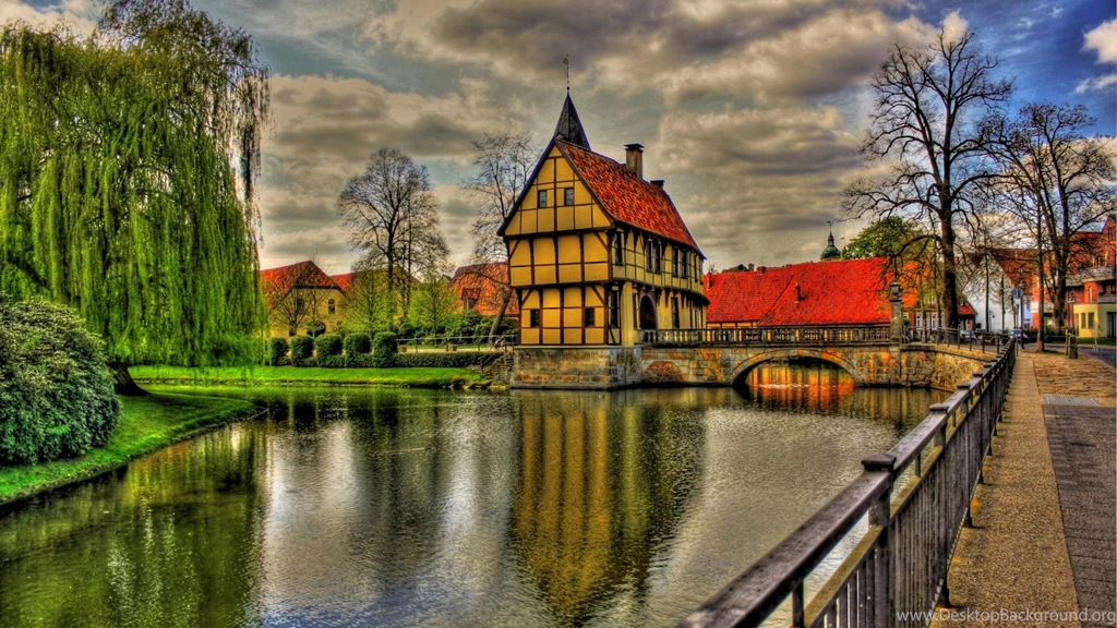 Download Wallpapers 3840x2160 Germany, Architecture, Beauty, Bridge ...