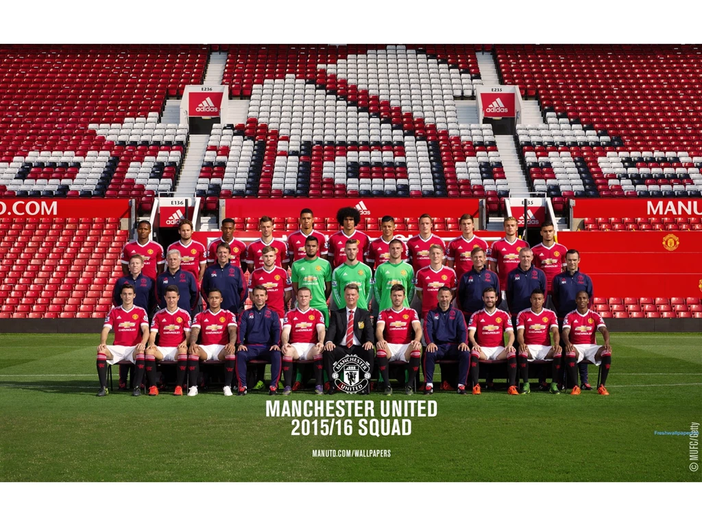 Manchester United 2015 16 Official Squad Wallpapers