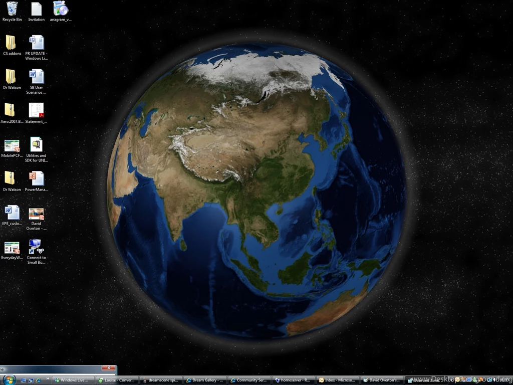 Dreamscapes 3D Spinning Earth Backgrounds Where Lighting Changes ...