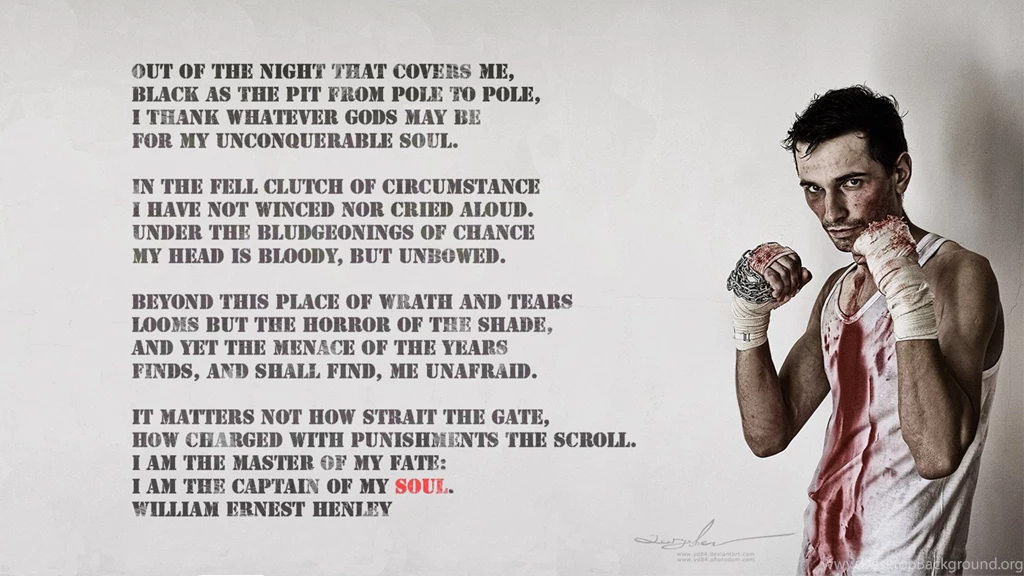 Invictus (x post From /r/GetMotivated) : Wallpapers