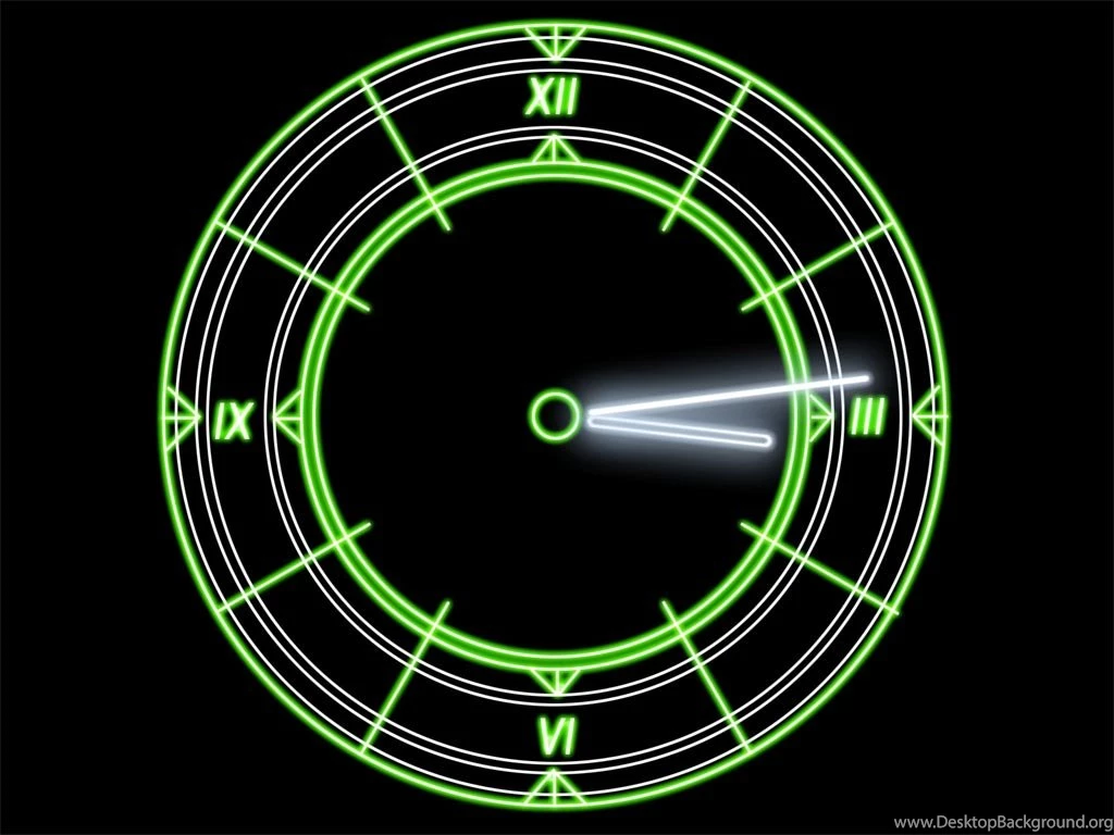Luminescent Clock Screensaver: Cool, Radiant, Futuristic Clock ...