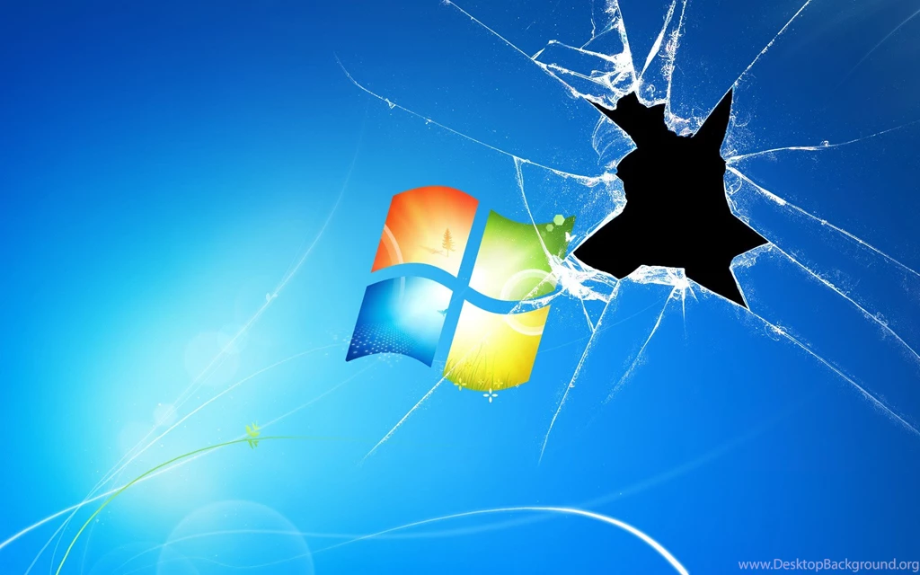 Glass Wallpapers Computer Windows Desktop Broken
