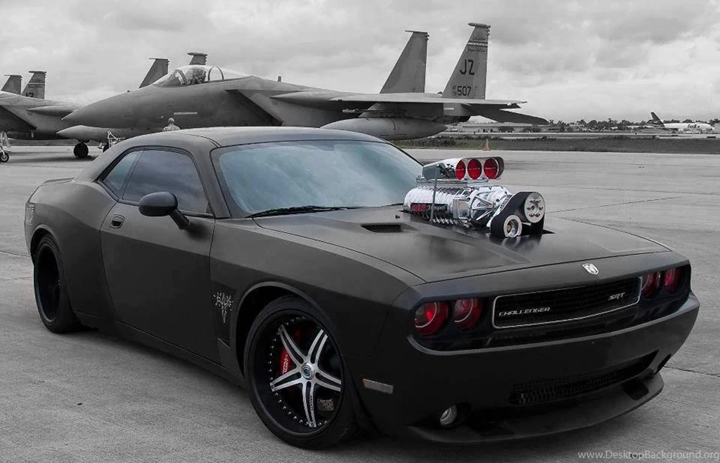 Black Dodge Challenger Wallpapers AC