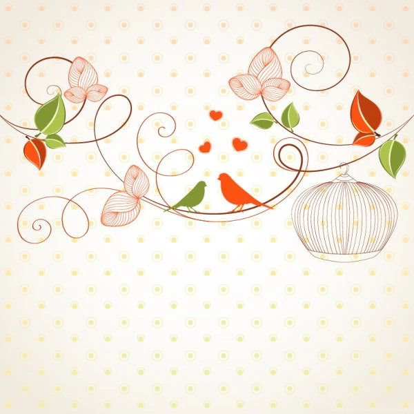 Hand Drawing Cute Abstract Floral Backgrounds