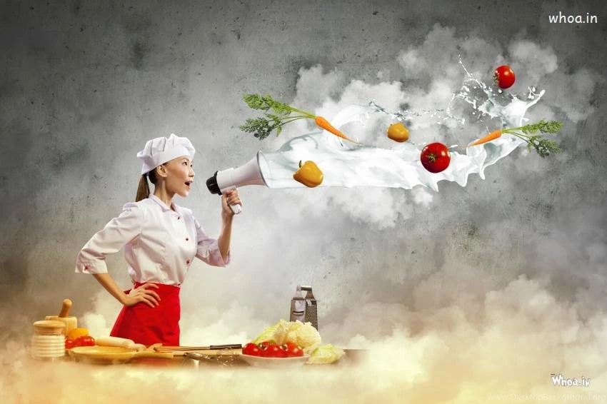 Chef Fun With Vegetable Hd Wallpapers