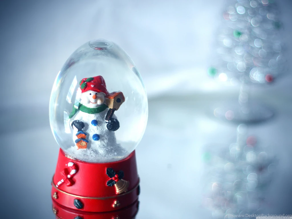 Snowman In A Glass Sphere Wallpapers And Images Wallpapers ...