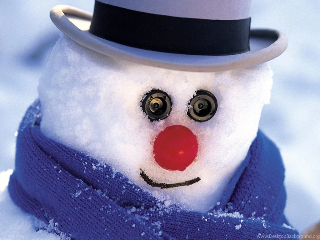 Free Cute Snow Man Computer Desktop Wallpapers