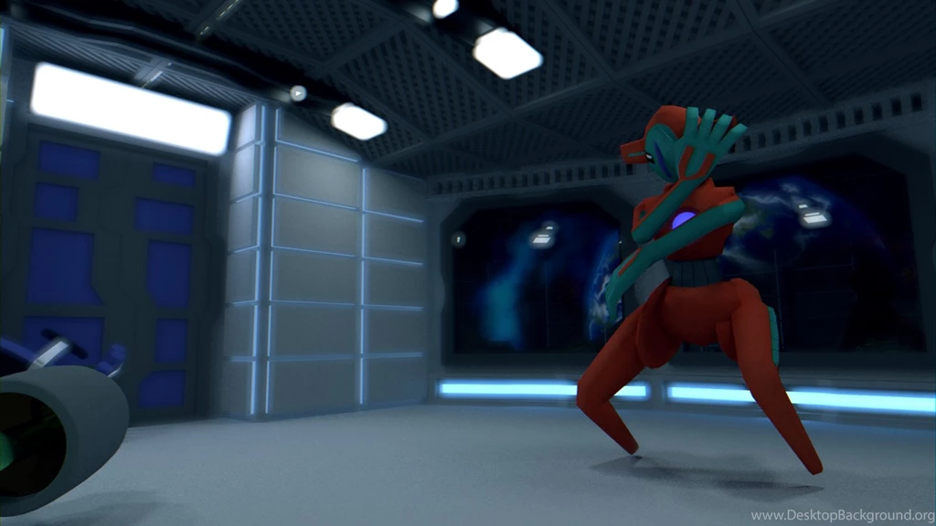DeviantArt: More Like Deoxys   Bad Move [HD WALLPAPER] [3D MODEL ...