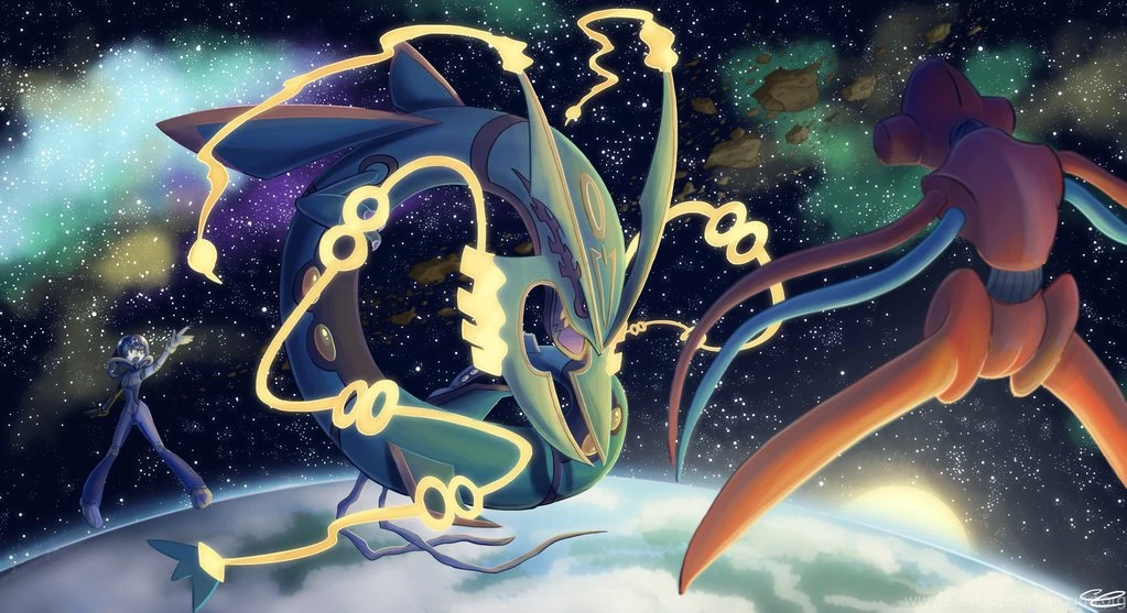 Mega Rayquaza Vs Deoxys By Lalindaaa On DeviantArt