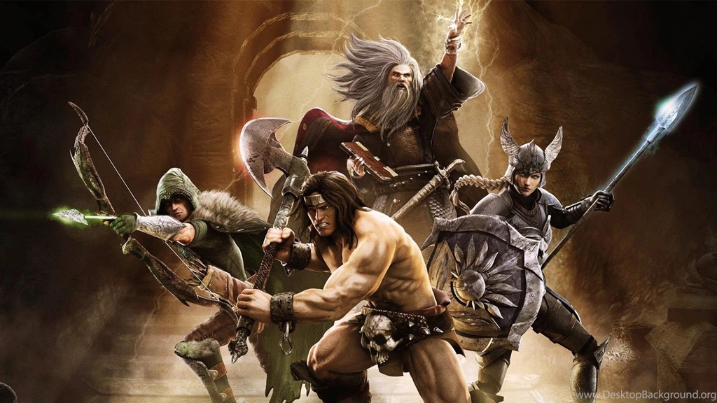 Download Wallpapers 3840x2160 Gauntlet, Warrior, Mage, Valkyrie ...