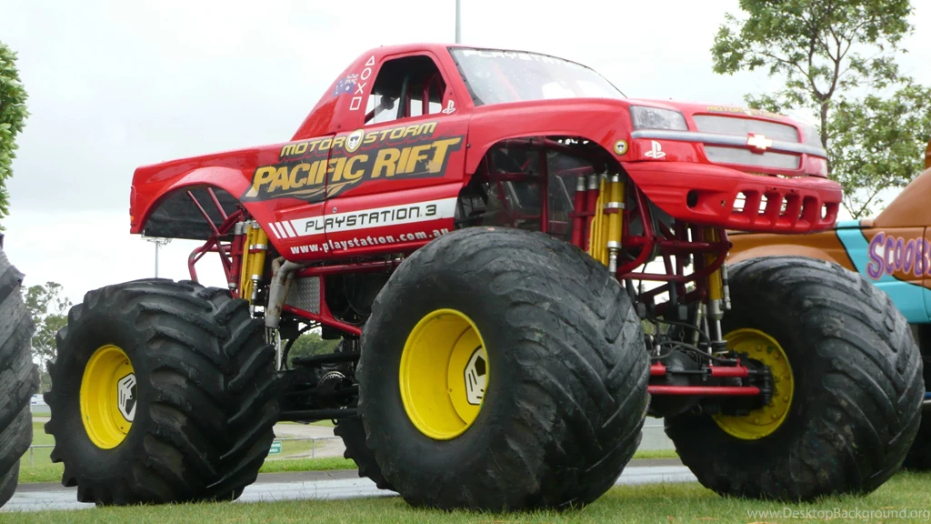 Monster Truck Red Color Wallpapers
