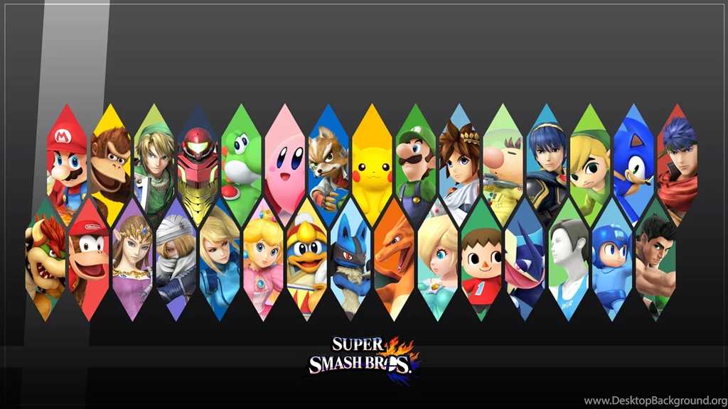 1920x1080 Smash4 Wallpapers Of The Current Roster I Made : Smashbros