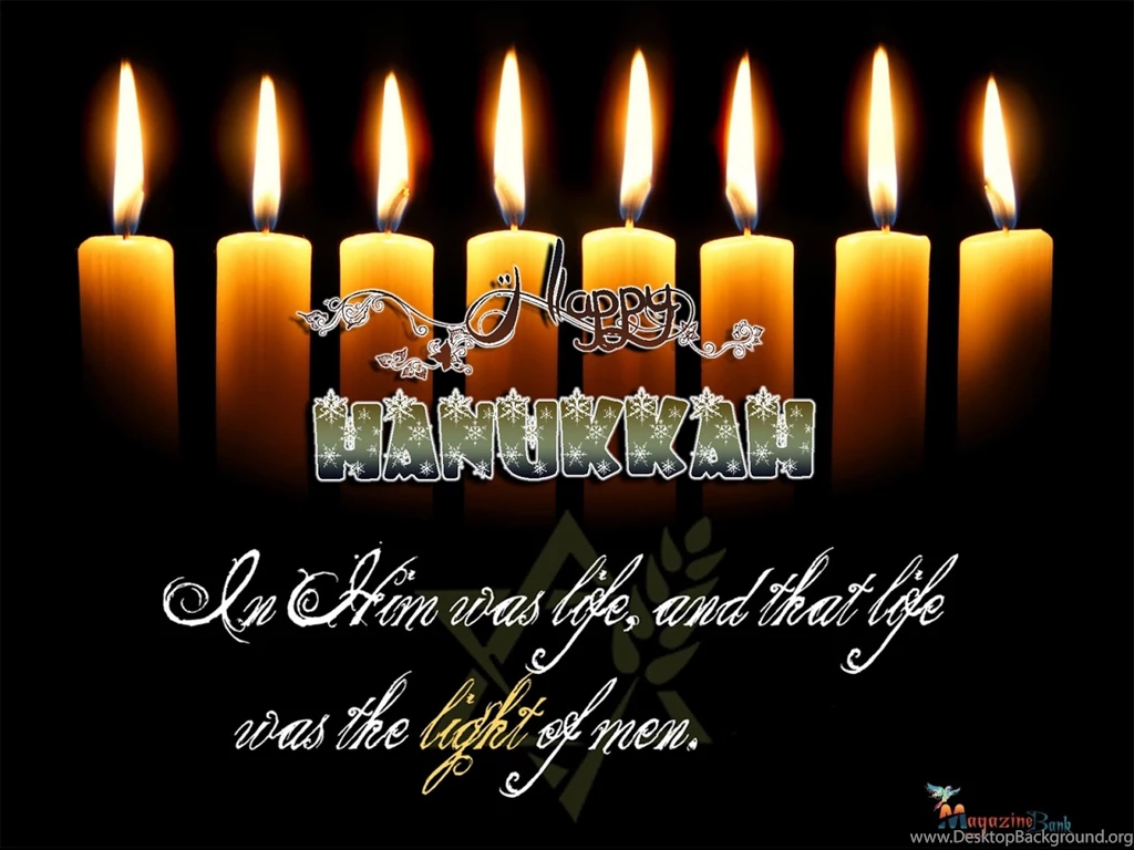 HANUKKAH Jewish Festival Holiday Candelabrum Candle Menorah ...