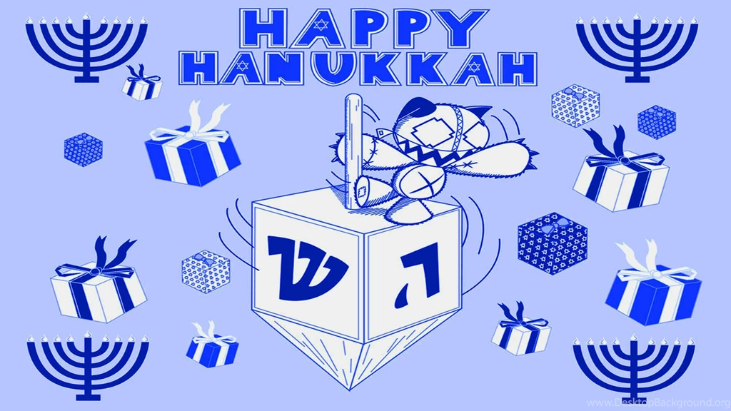 HANUKKAH Jewish Festival Holiday Candelabrum Candle Menorah ...