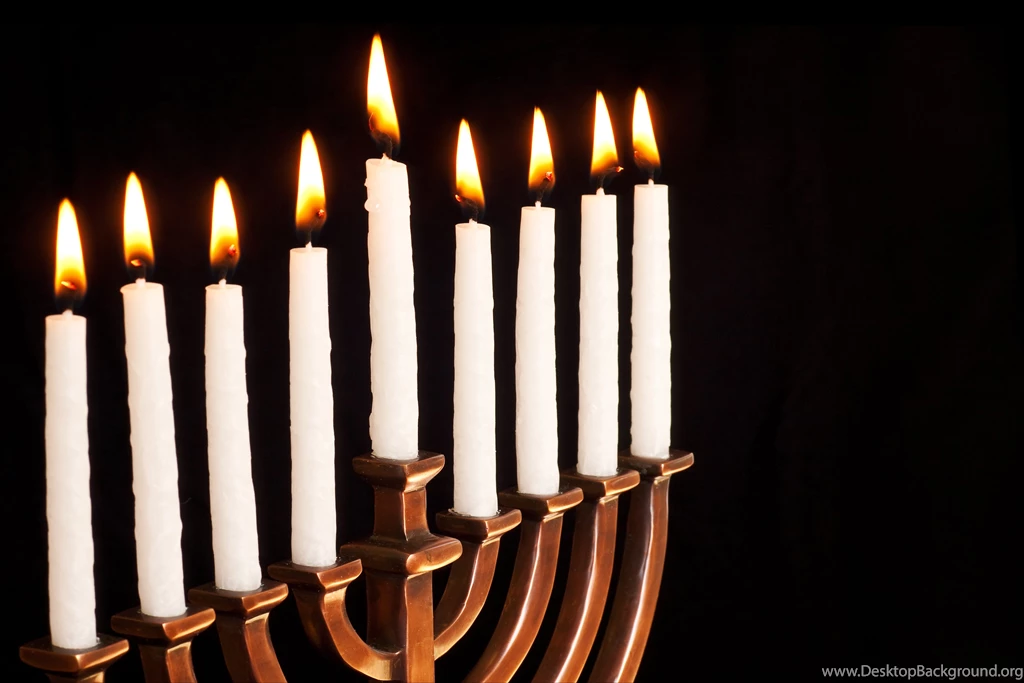 HANUKKAH Jewish Festival Holiday Candelabrum Candle Menorah ...