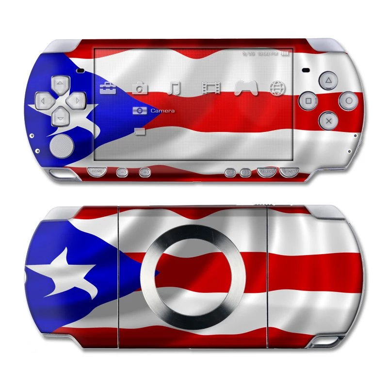 PSP Slim & Lite Skin Puerto Rican Flag