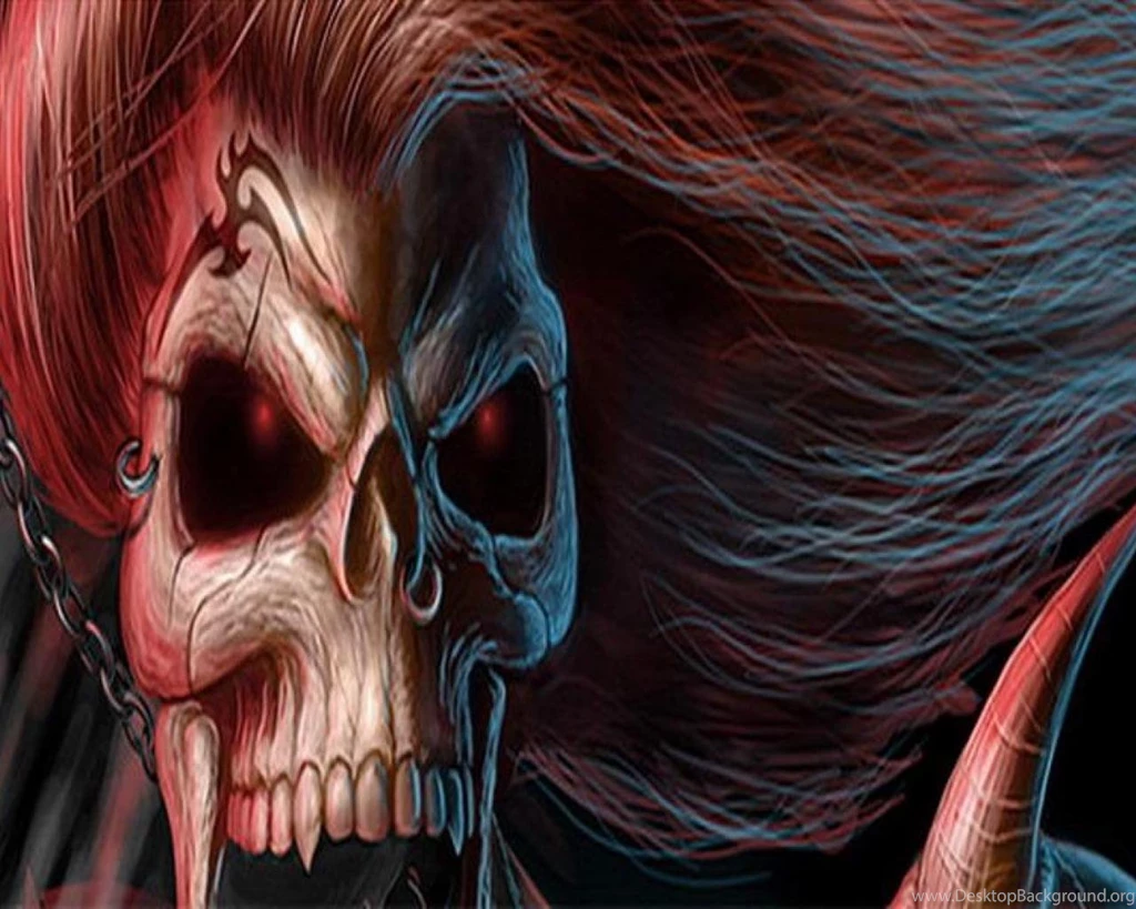 EVIL SKULL WALLPAPER (