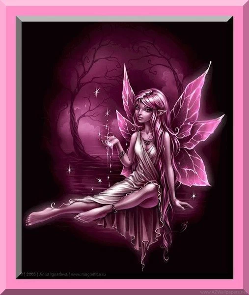 Free Pink Fairy Border Phone Wallpapers By Goddess72
